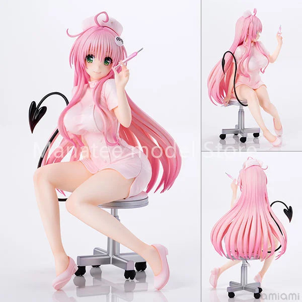 Union Creative Original To Love-Ru Darkness Lala Satalin Deviluke Nurse Costume PVC Action Figure Anime Model Toys Gift