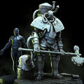 The height of man 38mm 50mm 75mm Resin model kits figure colorless and self-assembled（3D Printing ） TD-7319/3D