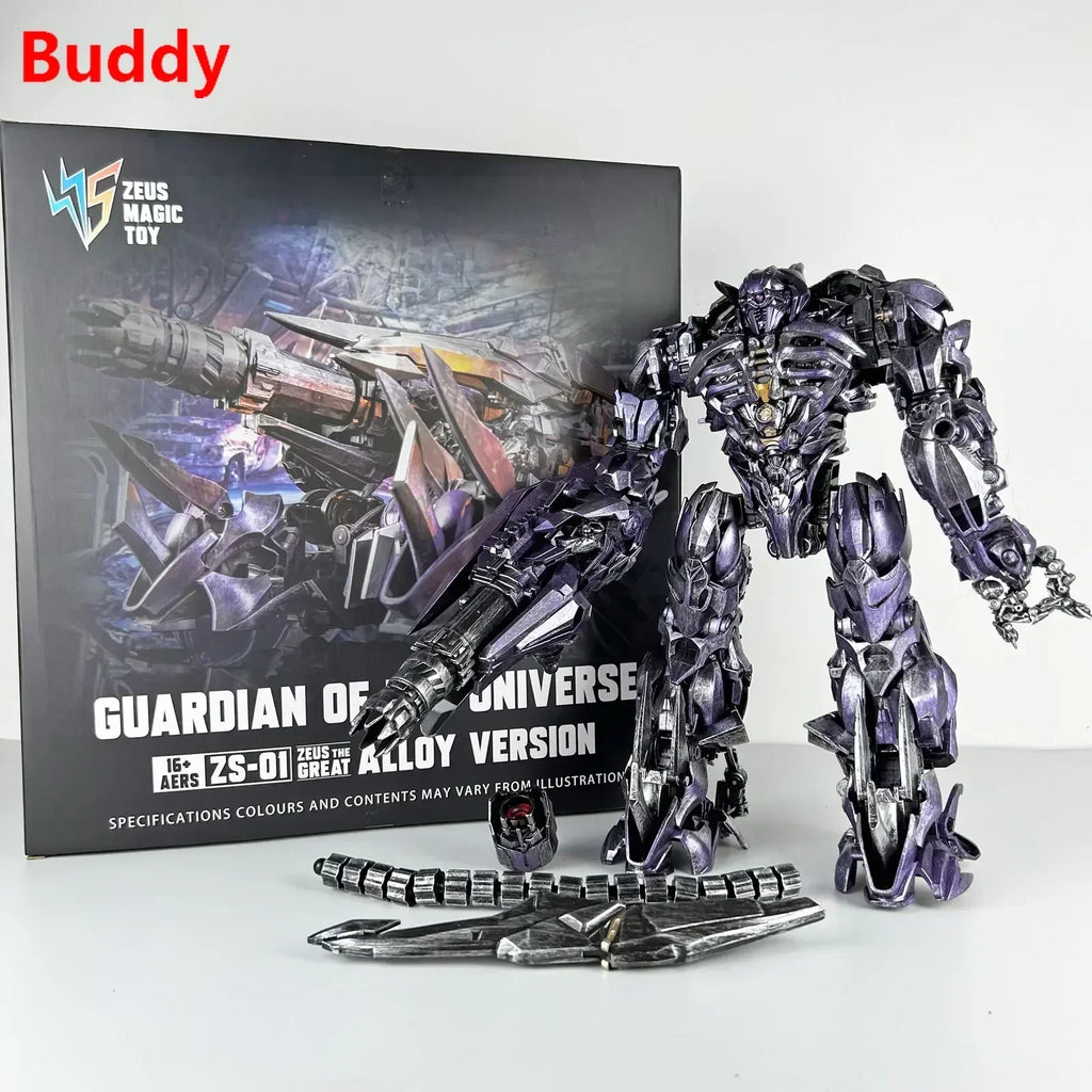 BMB Shockwave ZS-01 ZS01 Zeus Magic Transformation Universe Guardian Alloy Oversize 35CM Leader Action Figure Robot Toy in Stock