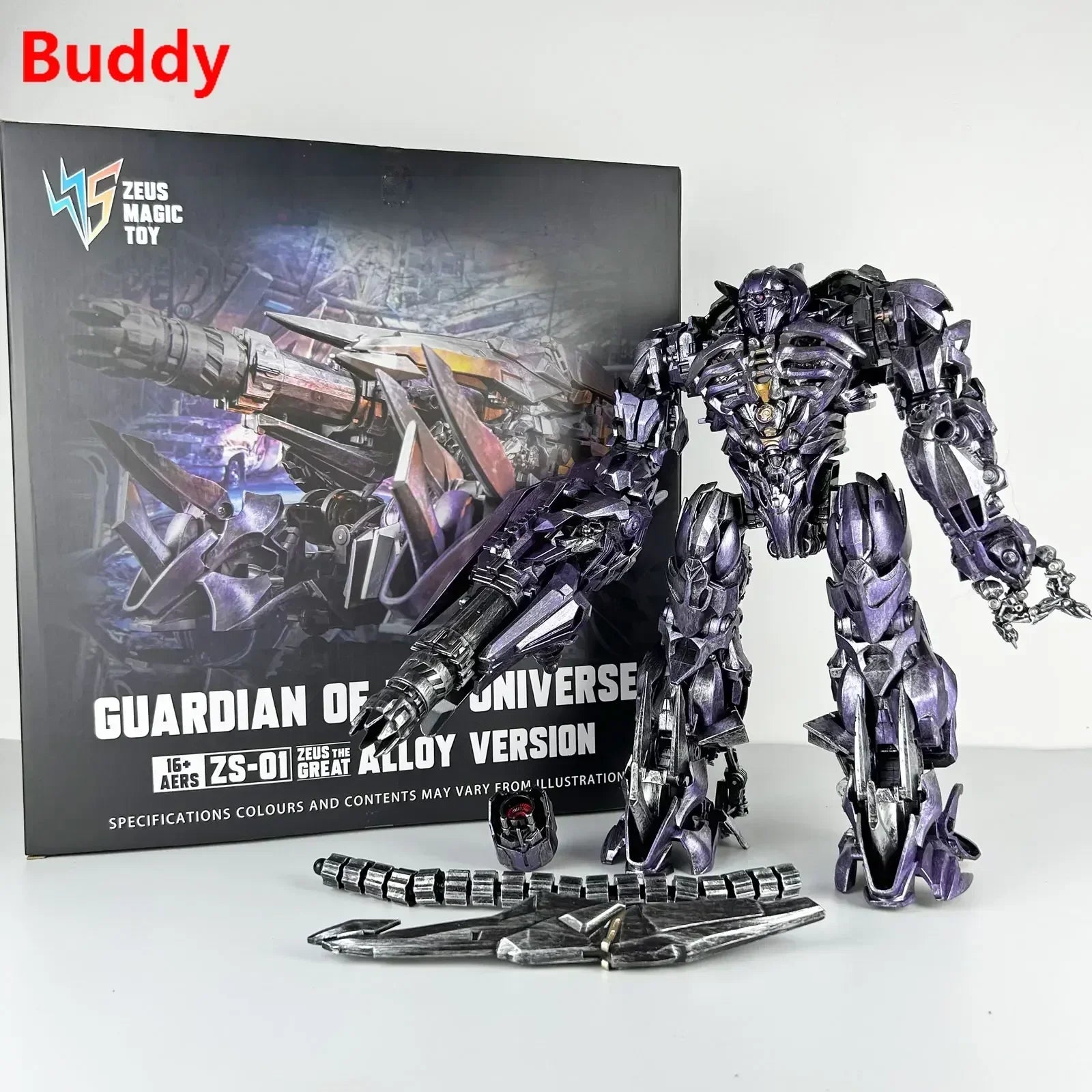 BMB Shockwave ZS-01 ZS01 Zeus Magic Transformation Universe Guardian Alloy Oversize 35CM Leader Action Figure Robot Toy in Stock