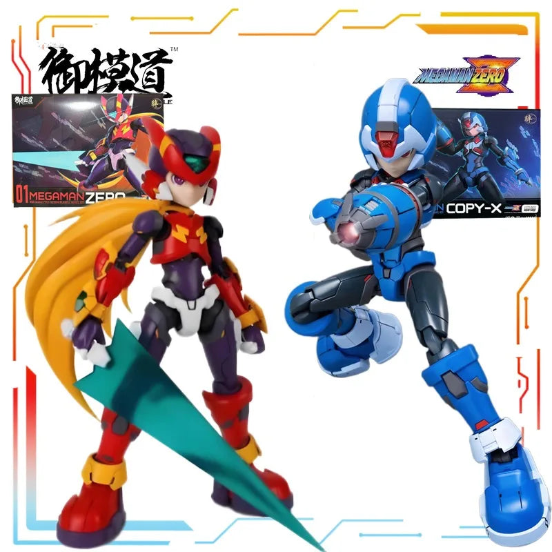 Spot E-Mode Original Rockman Series Mega Man ZERO Action Figure Assembly Model Toys Collectible Model Ornaments Gifts for Boys
