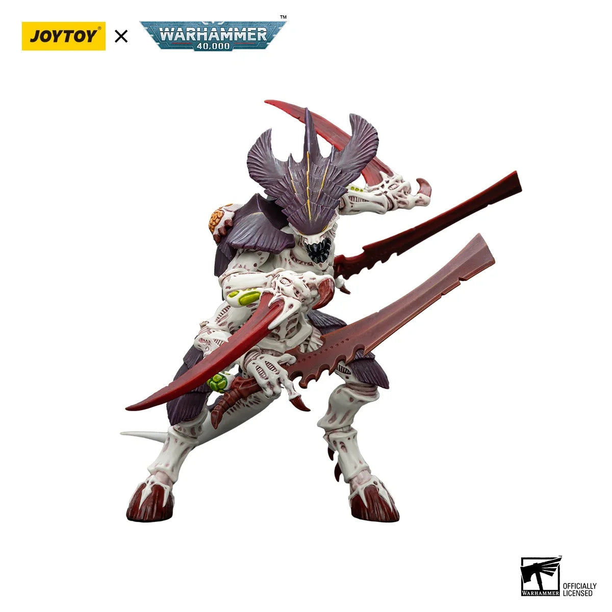 【In Stock】JOYTOY Warhammer 40K Tyranids Hive Fleet Leviathan Tyranid Warrior with Boneswords Toys 1/18 Action Figure