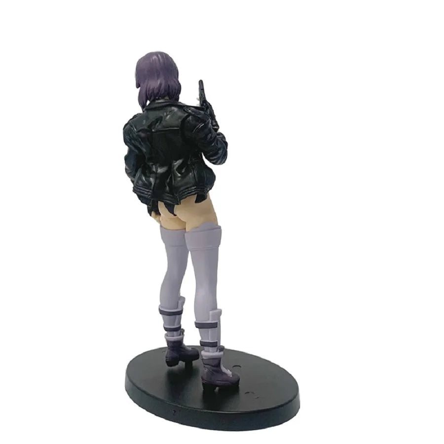18cm Anime Ghost In The Shell Anime Figure captain Motoko Kusanagi Action Figures Peripheral PVC Desktop Model Doll Toy Gifts