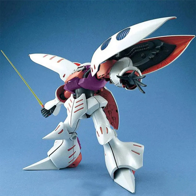 In Stock Original Bandai Gundam Mg 1/100 White Qubeley Amx-004 Haman Assembly Model Collectible Action Figure Model Toys Gifts