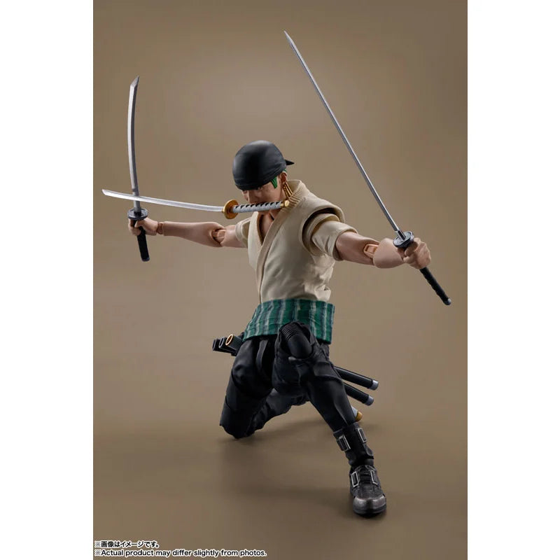 100% In Stock Original Bandai S.H.Figuarts SHF Monkey D. Luffy One Piece Roronoa Zoro Anime Collection Action Figures Model Toys
