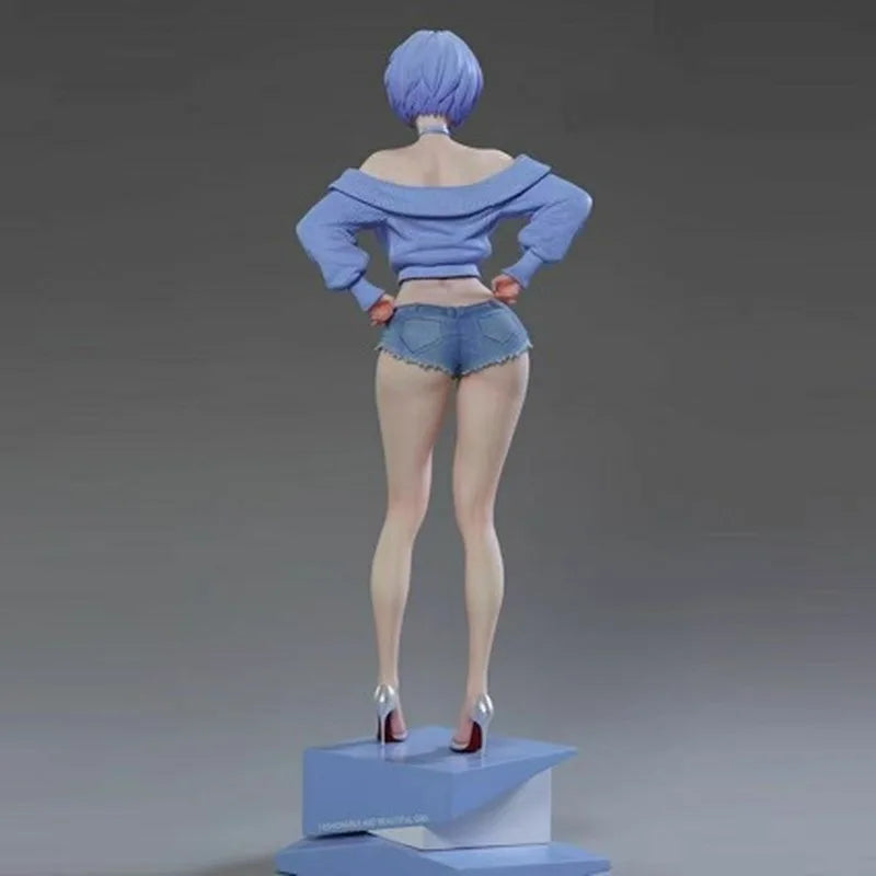 Schoolgirl Rei Ayanami Premium Version 26CM Limited Edition Anime Series GK Figure Statue Collectible Toy