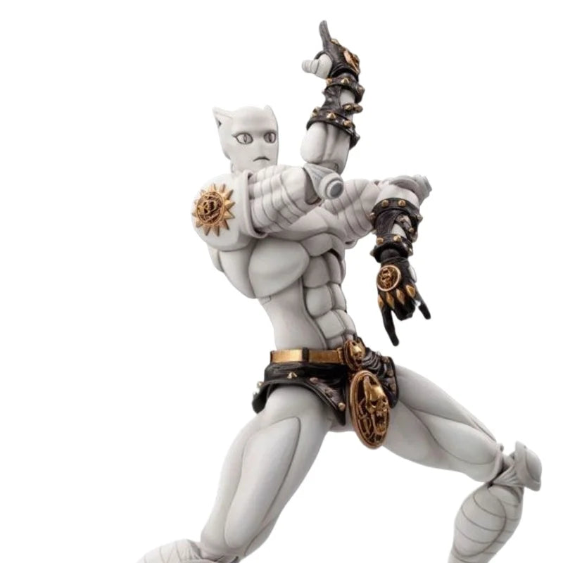 Super Action Statue Dio Yoshikage Kira Killer Queen Poseable Action Figure Room Desk Decoration Festival Gift Reissue In Stock