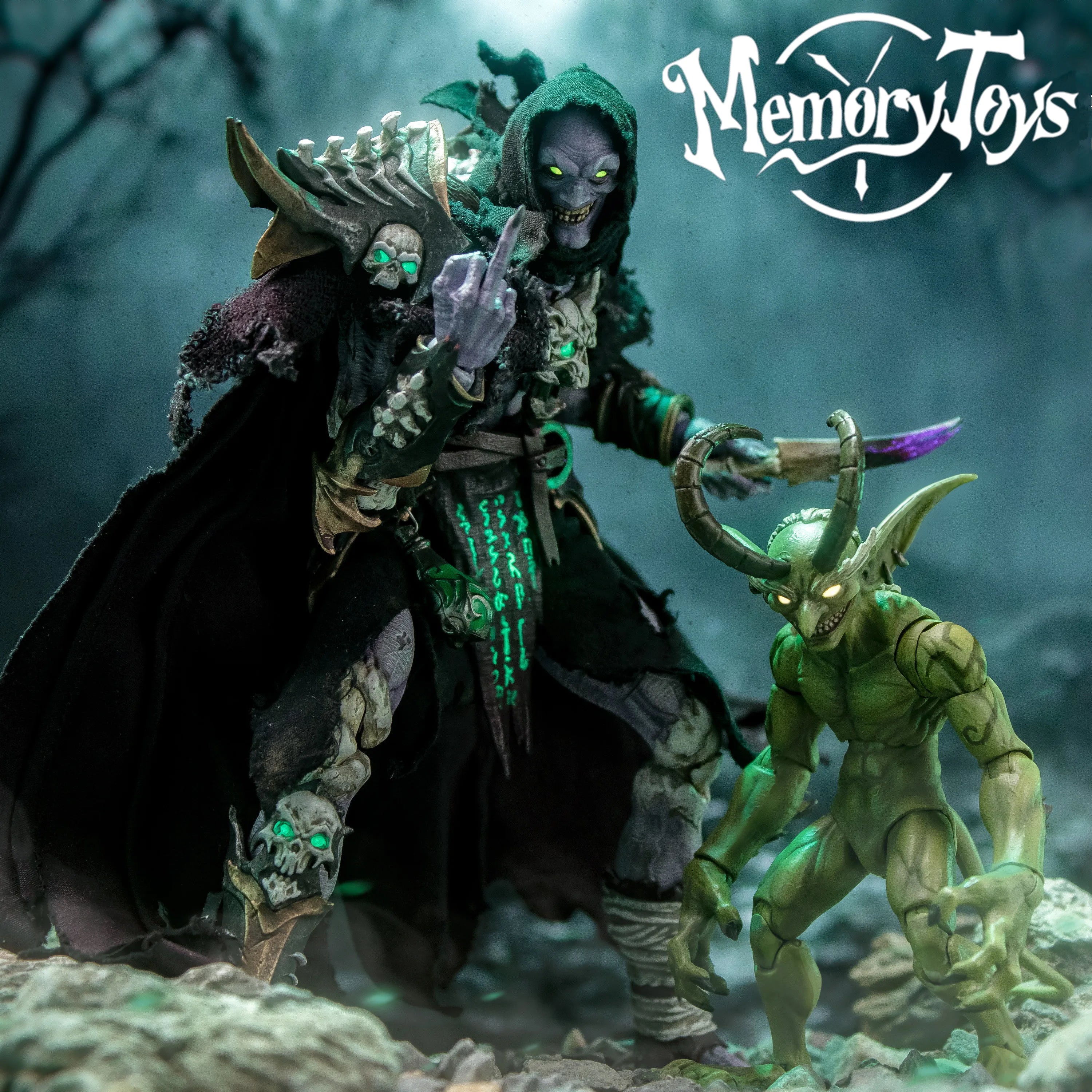 Memory Toys Undead Warlock Burning Legion LMP Action Figure Adventurer World Necromancer Baron Salman Demon Little Devil Toys