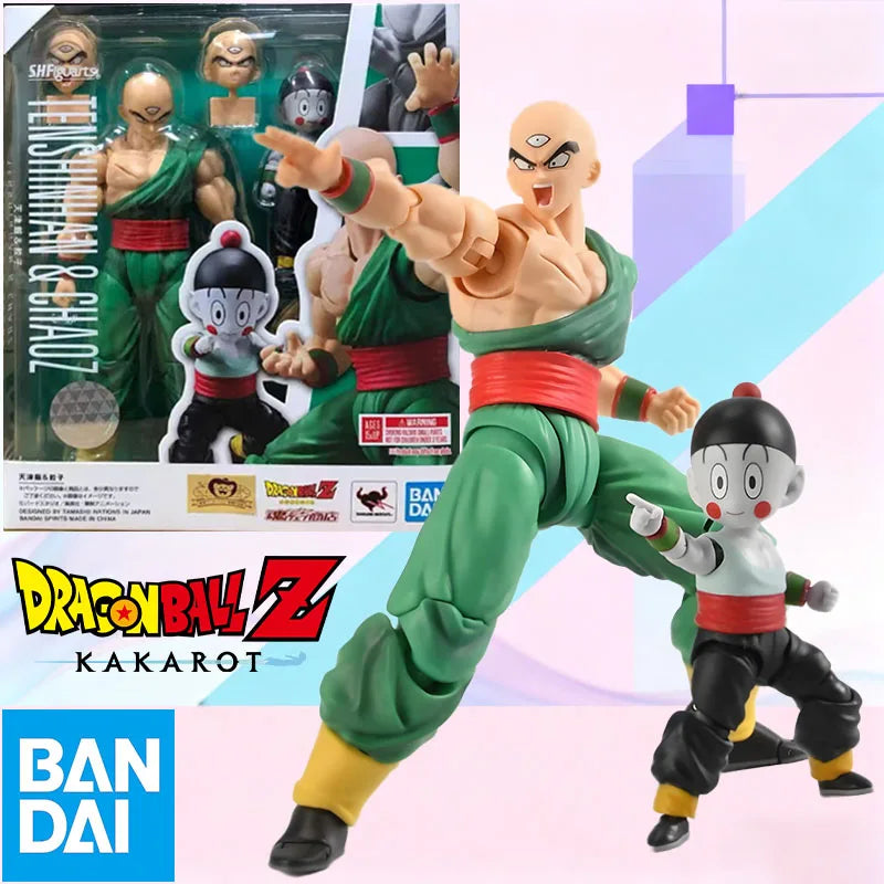 Günstiger Preis Auf Lager BANDAI Original S.H.Figuarts DRAGON BALL TENSHINHAN UND CHAOZ SHF Actionfigur Modell Spielzeug Geschenk für Kinder