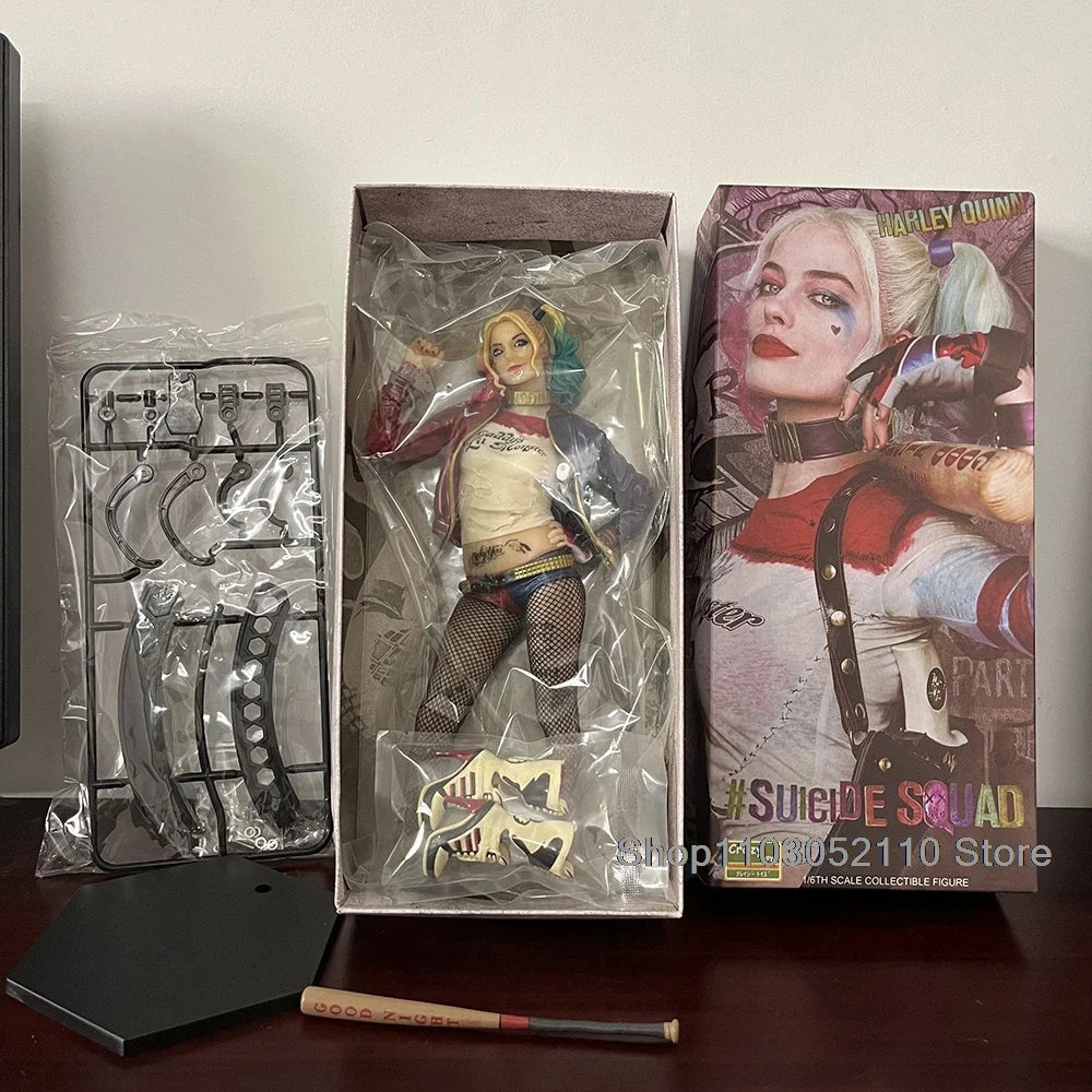 Crazy Toys Harley Quinn Joker Figure 1/6 Scale Team Of Prototyping Figure Movie Role Real Clothes Model Halloween Birthday Gifts