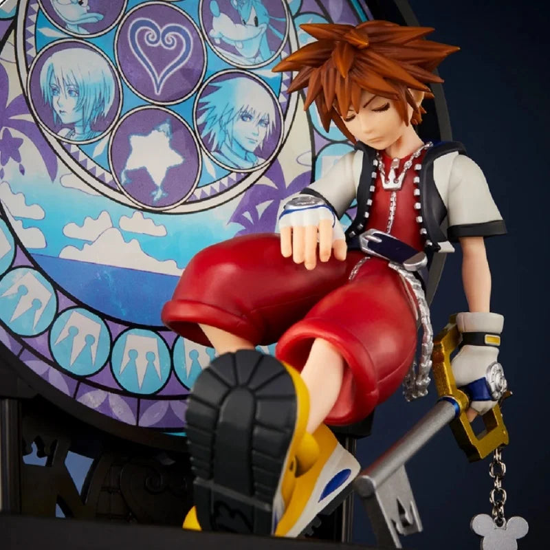 New Sale Genuine Bandai Ichiban Kuji Kingdom Heart Linking Hearts Roxas Sora Figure Anime Model Desktop Collection Toy Xmas Gift