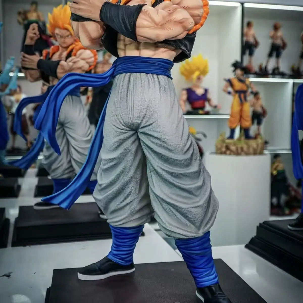 Jt Statue 53cm/20.87inch Anime Dragon Ball Gogeta Vegetto Figure Statue Super Saiyan Action Figures Collection Model Toys Gifts