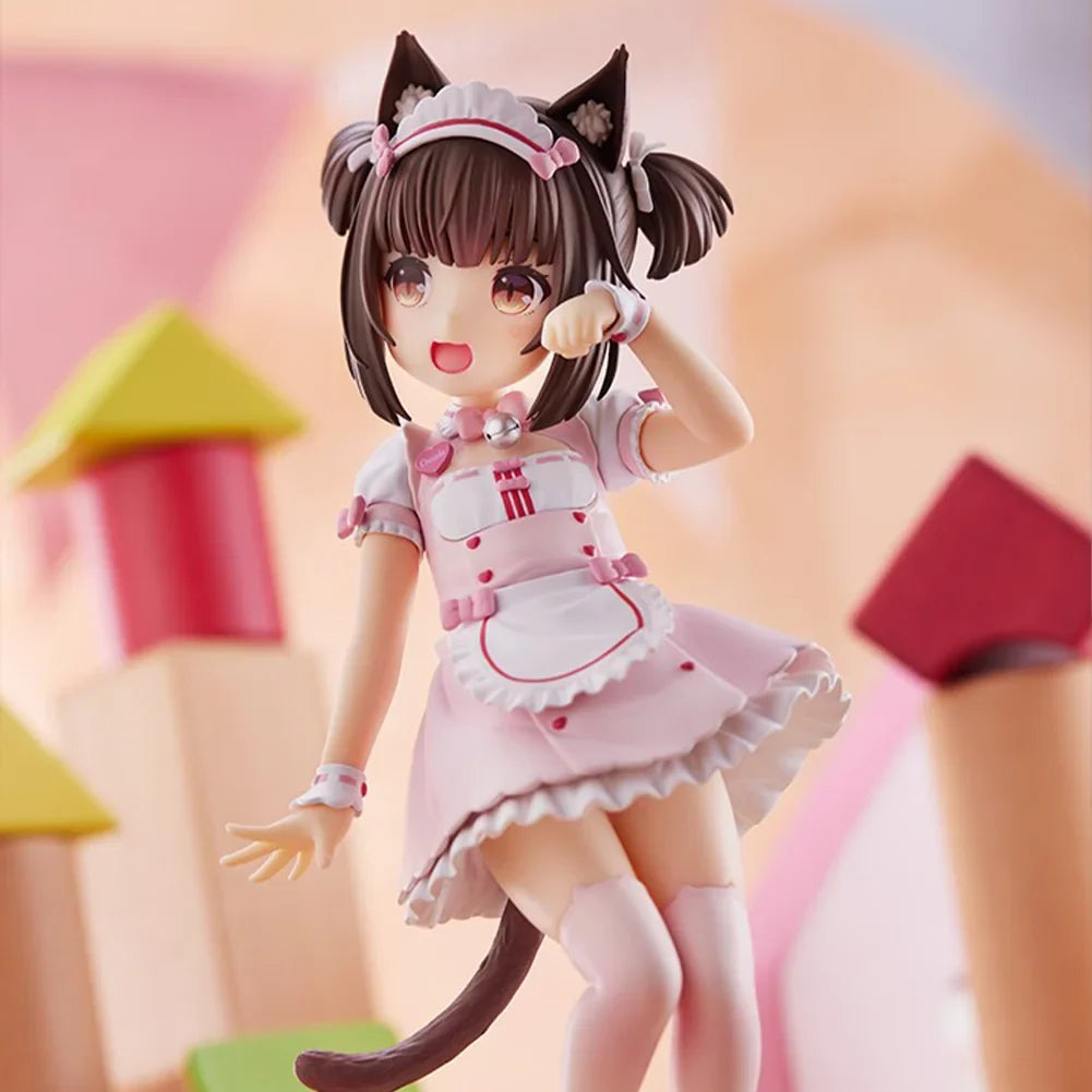 Anime Chocola Vanilla figure Chocola Vanilla action figure maid outfit Chocola Vanilla figurine Model Toy Collection Statue Gift