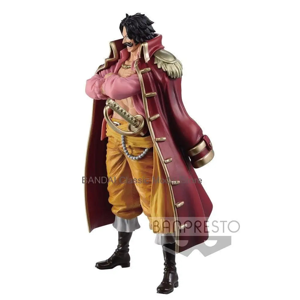 Original Genuine Banpresto  One Piece DXF 17cm Gol D Roger Wanno Country PVC Action Figure  Anime Model Figurines Toys Gift