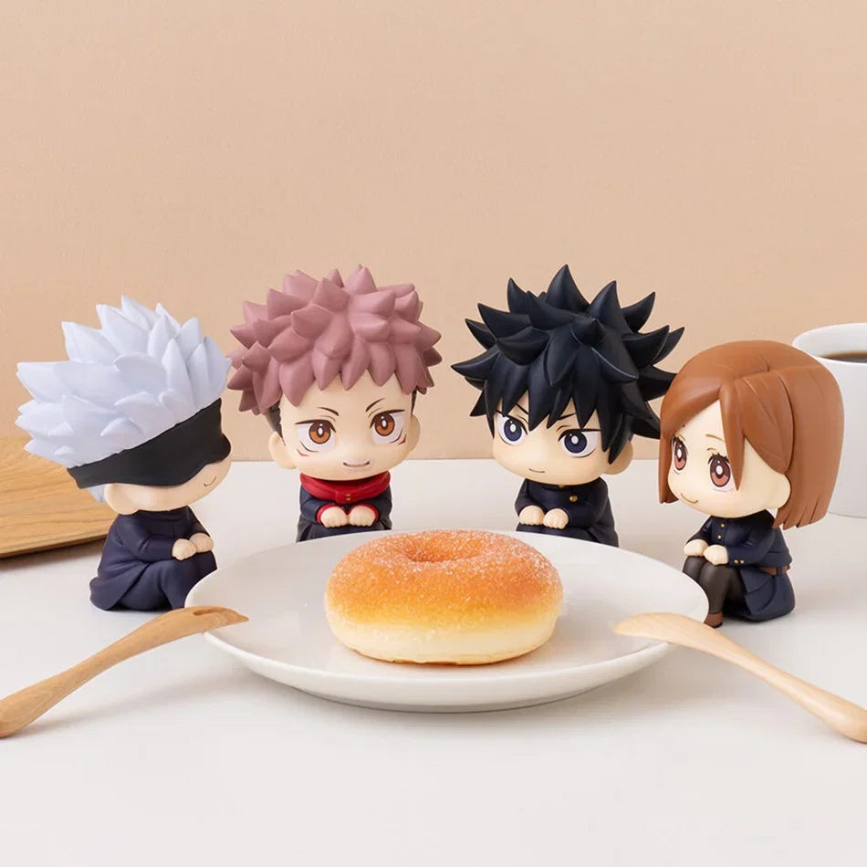 Jujutsu Kaisen Anime Figures Geto Suguru Gojo Satoru Doll Fushiguro Toji Okkotsu Yuta Inumaki Toge Q Version Toy Collection Gift