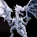 New Yu-Gi-Oh Blue-Eyes White Dragon Model Metal Spray-Painted Action Figures Assembly Kit desktop ornament Boys collect gifts