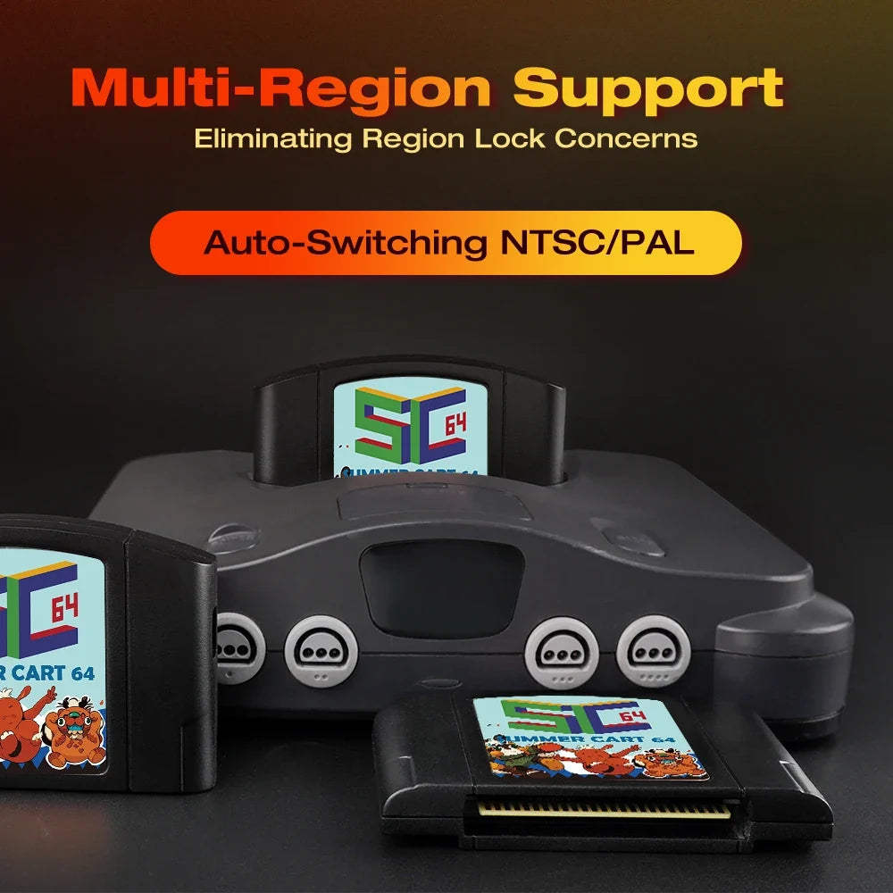 TicKnot 6TG SC64 Game Card SummerCart 64 For Nintendo 64 Game Console 32GB TF Card Built In 5400+ N64/SFC/SNES/NES/GB/GBC Games