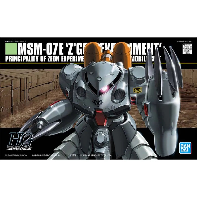 Bandai Gundam Model Kit HGUC Zaku 2 FZ Gelgoog Jager Kampfer Hygogg ZGok E Action Figure Gunpla Building Kit Anime Figures Gift