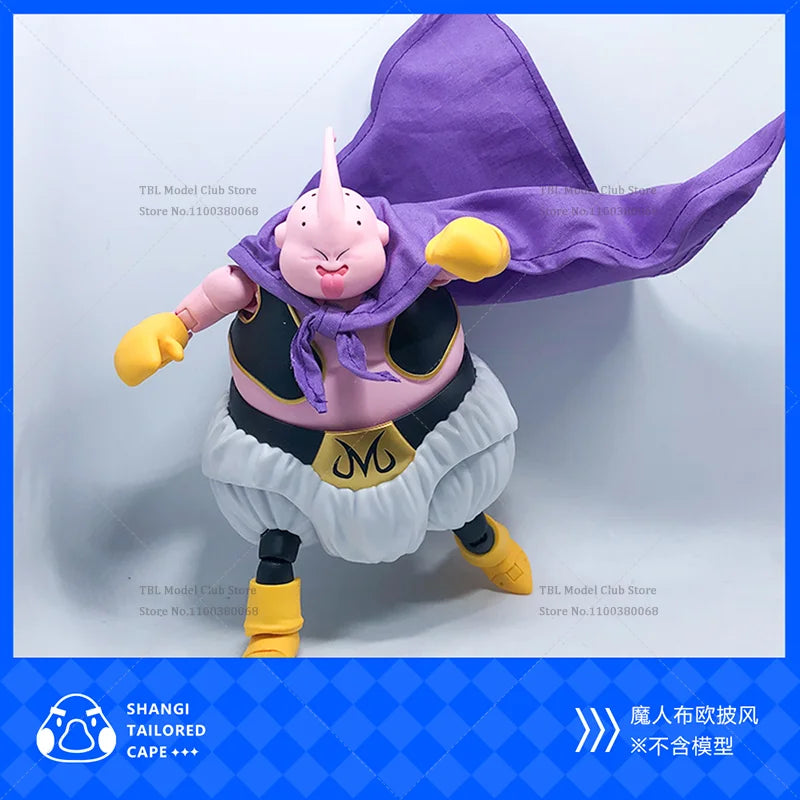 In Stock 1/12 Scale Male Clothes Cloak DRAGON BALL Immortal Fat Majin Buu Japanese Anime For SHF 6-inch Action Figure Soldier