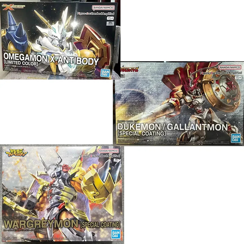 In Stock BANDAI Original Figure-rise Standard Digimon Adventure WARGREYMON DUKEMON[SPECIAL COATING]OMEGAMON Anime Model Toy Gift