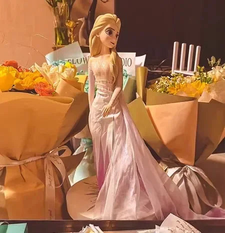 High-quality 41cm Disney Cartoon Anime Frozen Elsa Princess Action Figure Collection model Home decorations Ornaments toys gift
