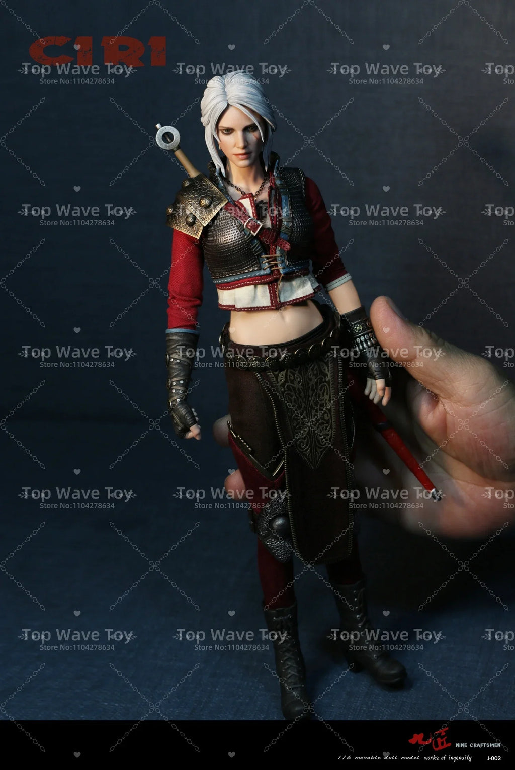 New Stock Nine Craftsmen J-002 1/6 Female Soldier CIRI Armor Version Model Toy Full Set 12'' Action Figures Toys