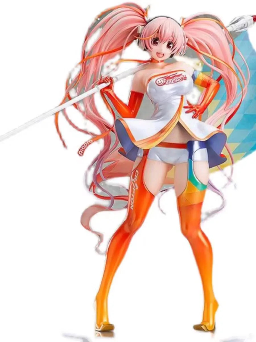 Auf Lager Original Echtes SUPER SONICO Racing Ver Max Factory 2016 Actionfigur 28cm Anime Figur Modell Spielzeug Schönheiten Puppe