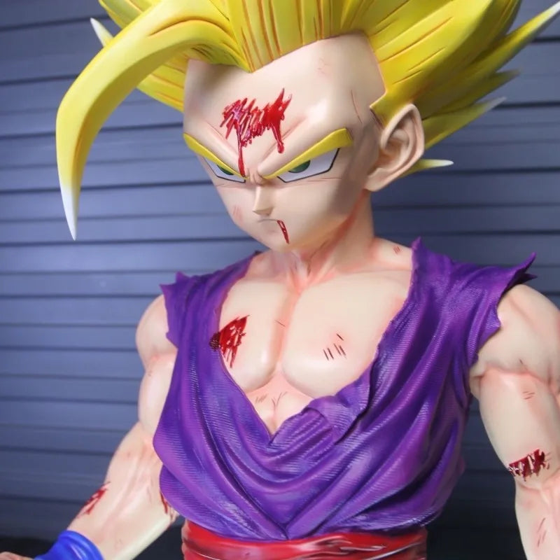 Dragon Ball Z 74CM Super Saiyan Anime Figurine Model GK Emit Light Goku Action Figure Gohan Figures Statue Collection Toy Figma