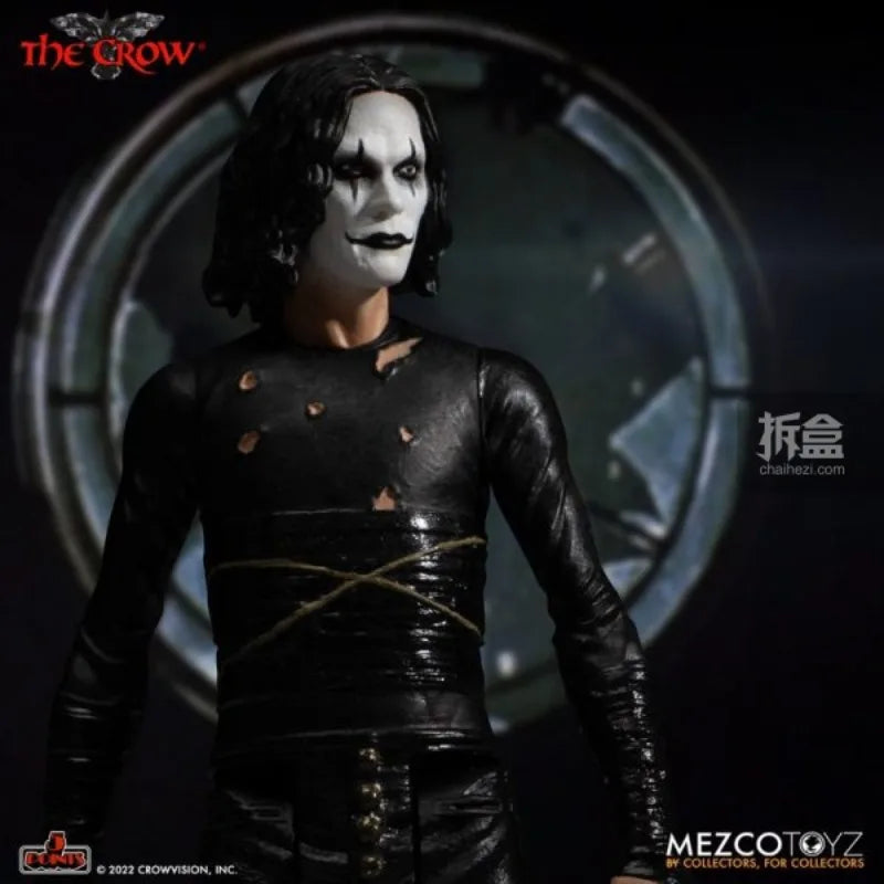MEZCO TOYZ Original 5-point Series Crow Eric Li Guohao 1:12 Scale Biphasic Body Horror Action Joint Mobility Figure Model Toys