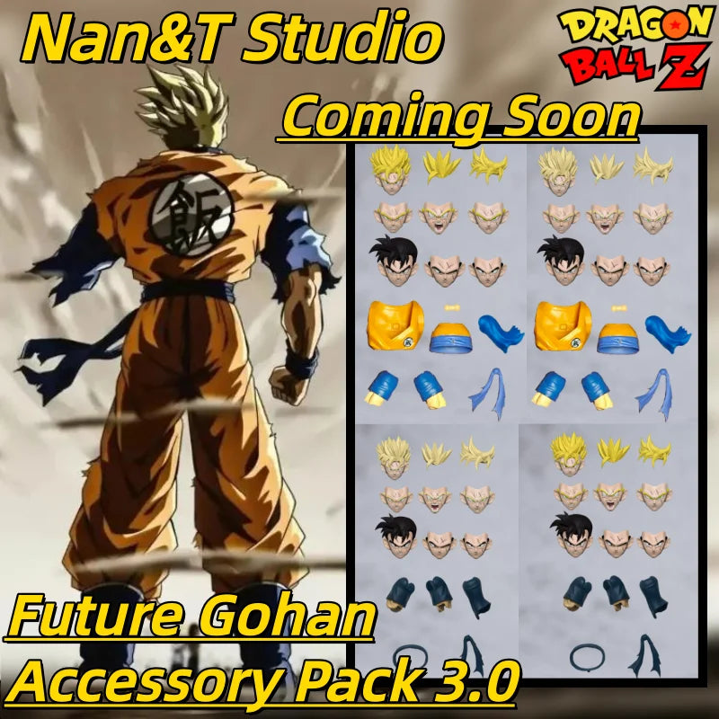 【Coming Soon! 】Nan&T Studio Dragon Ball SHF Future Gohan Accessory Pack 3.0 Accessories Only Unmanned Figure Toys Collection