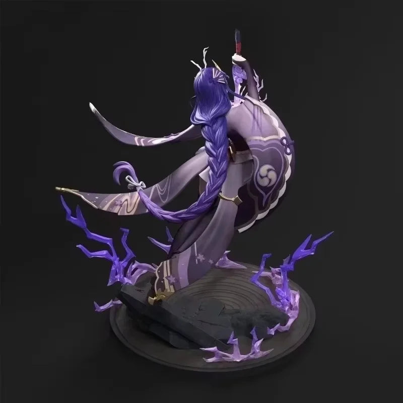 In Stock Original Genuine Genshin Impact Raiden Shogun Ver Genshin 27cm 1/7 Pvc Action Anime Figure Model Toys Holiday Gift