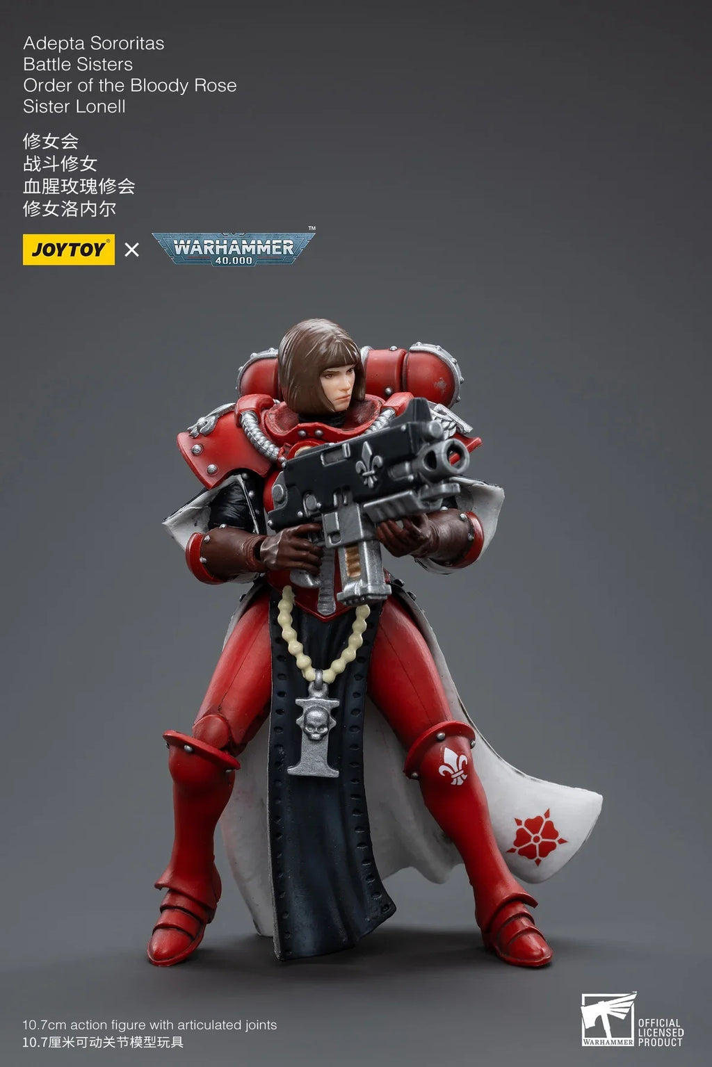 JOYTOY 1/18 Adepta Sororitas Order of the Bloody Rose Superior Kamina Lonell lgnacia Mecha Action Figures Anime Model Collection