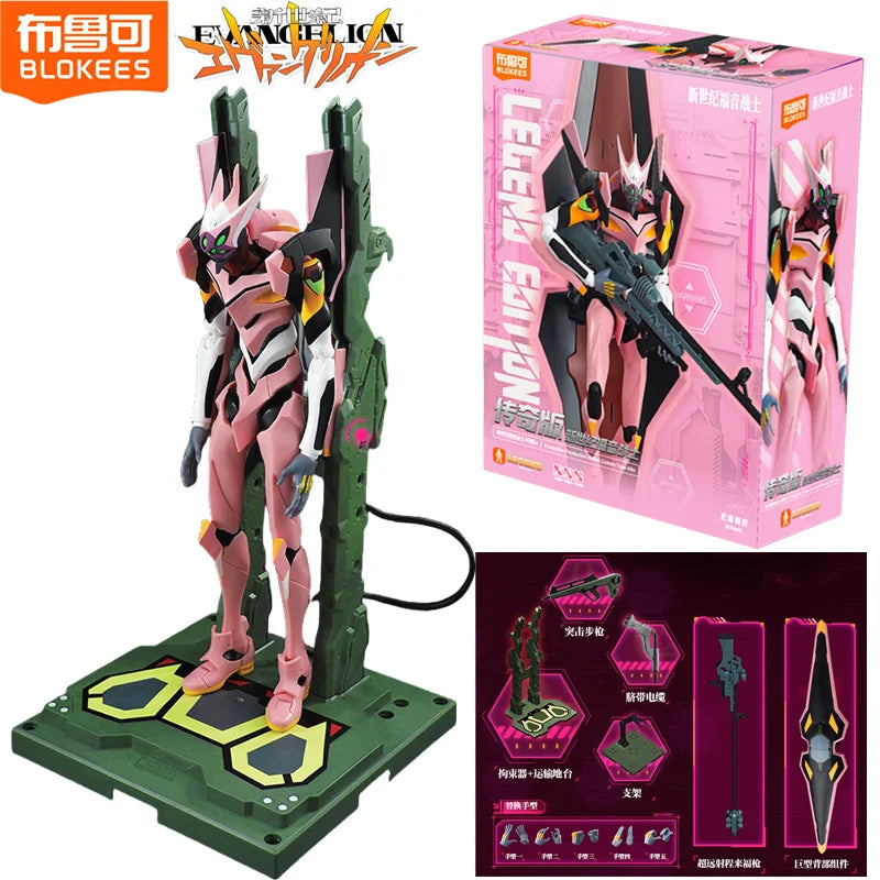 BLOKEES EVANGELION EVA-08 NEON GENESIS Mari Makinami Illustrious Zusammengebaute Actionfigur Legendary Edition Anime Doll Spielzeug Geschenke