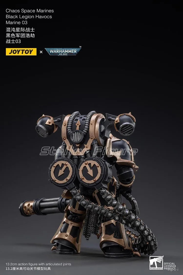 【SF】JOYTOY 1/18 Action Figure Chaos Space Marines Black Legion Havocs Marine 03 Model Toys Gifts Collection Ornaments