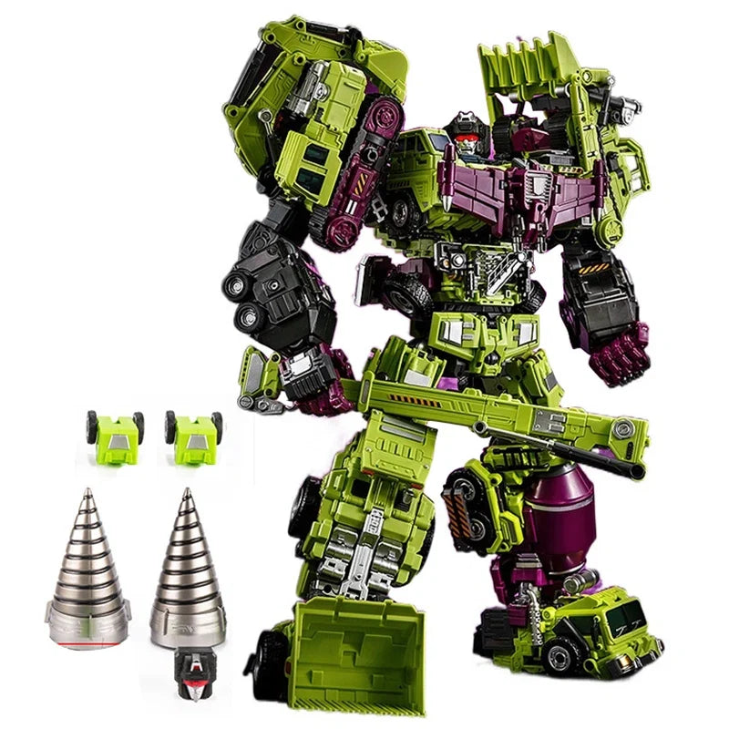 6IN1 JINBAO Devastator & Kit G1 GT Transformation Masterpiece Action Figure Toy Movie 8008 Oversize 45cm Deformation Car Robot