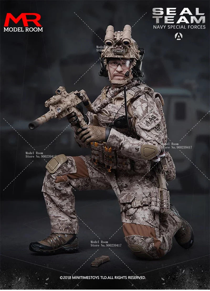 MINITIMES M012 1/6 US SEAL Team Navy Special Forces Soldier Action Figure 12'' Male Figure Model Full Set Collectible Toy