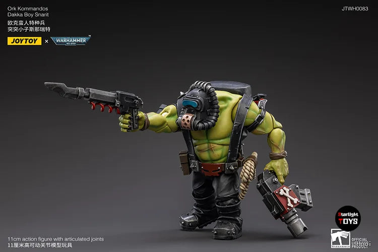JOYTOY 1/18 Action Figure Warhammer 40K Ork Komandos Dakka Boy Snarit Model Toy Gifts