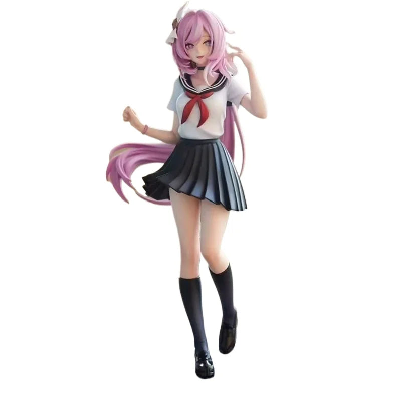 Honkai Impact 3 Elysia School Uniform Standing Pose Anime Figure Model Statue Desktop Decoration