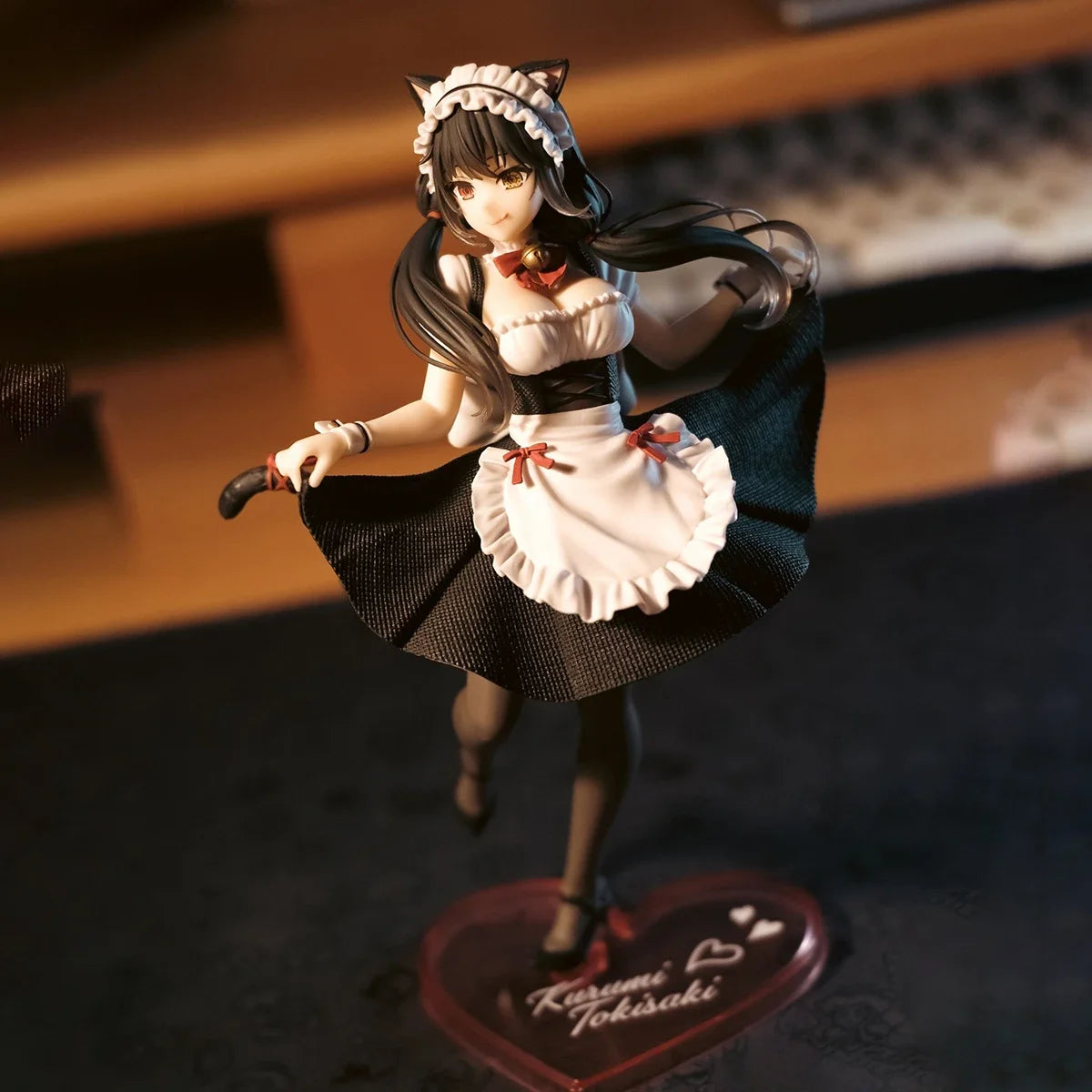 Original in Stock Taito Date A Live V Tokisaki Kurumi Coreful Figure Nekomimi Maid Ver Anime Figure Action Figure Model Toys