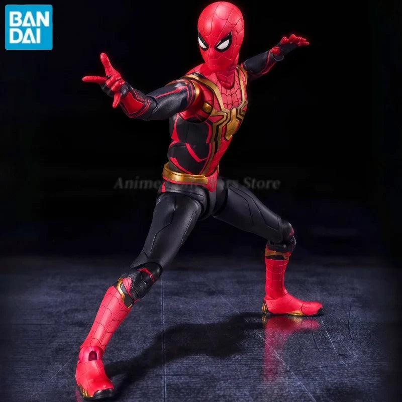 Bandai SHF S.H.Figuarts Soul Limited Spider-Man：integrated Suit No Way Home Anime Action Figure Assembly Model Ornaments Gift