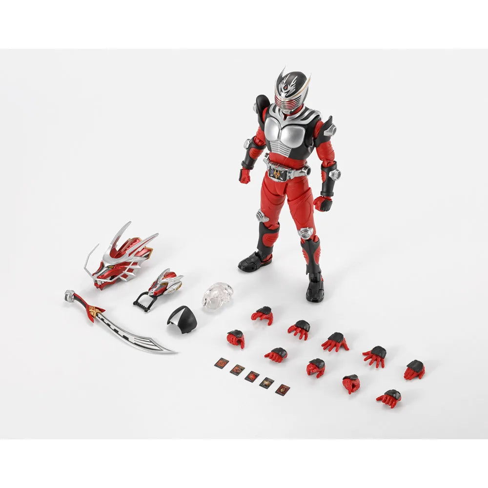 In Stock Bandai Original S.H.Figuarts Series Real Bone Carving Kamen Rider Ryuki Action Figure Collectible Model, a Gift for Kid
