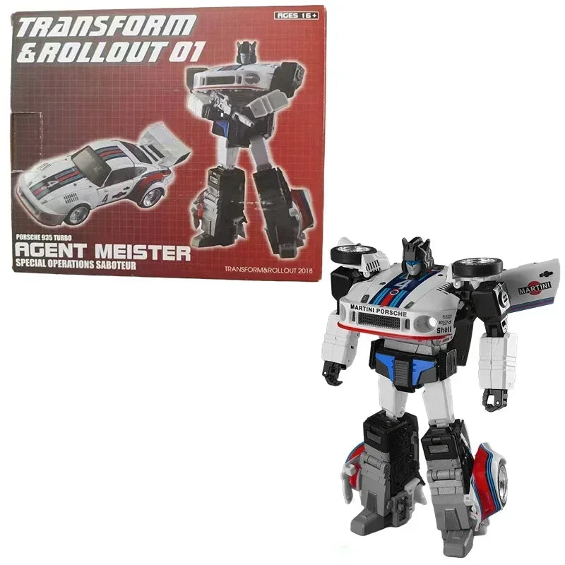 In STOCK Transformation Masterpiece Rollout TnR TR-01 TR01 G1  Agent Mister Jazz Car 16CM Action Figure Toy Collection Gift