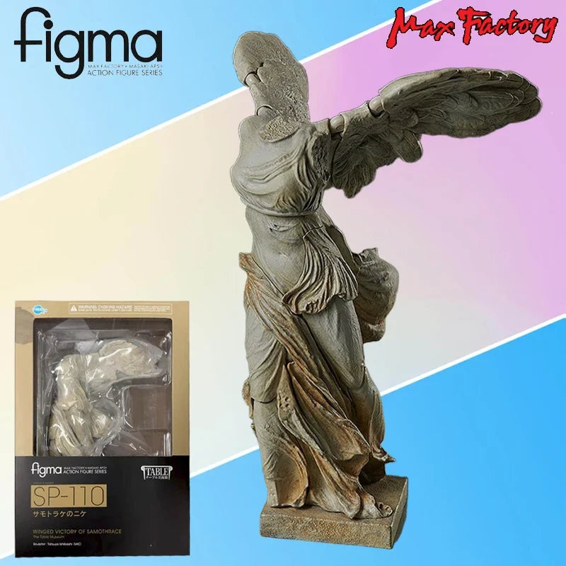 Max Factory Genuine Figma Series Desktop Art Museum Victoire De Samothrace ，Thinker Gypsum Ver Movable Model Exquisite Toys