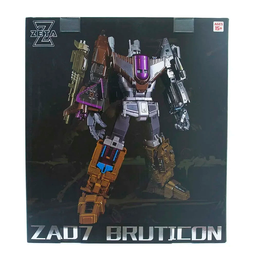 New Transformation Toys Robot Zeta Toys ZA-07 ZA07 Bruticon Bruticus chariot team Metal Chest Version Set of 5  Figure in stock