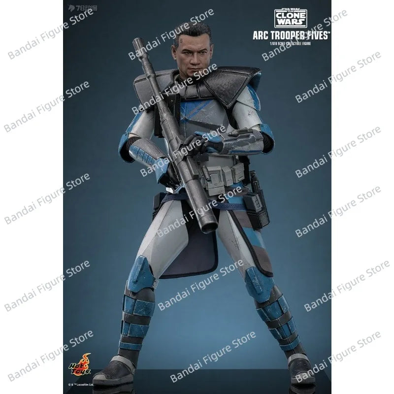 HOTTOYS HT TMS132 1/6 Collectible ARC TROOPER Fives Action Figure STAR WARS CLONES 12" Full Set Man Figurine Gifts Model