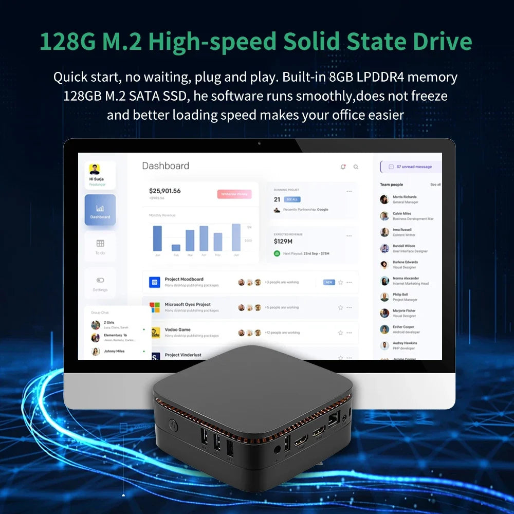 Intel N100 Game PC Box WIN 11 Pro & Batocera 40 Retro Video Game Console 2T HDD 52000+Games 80+Emulators for PS3/PS2/PS1/Wii/N64