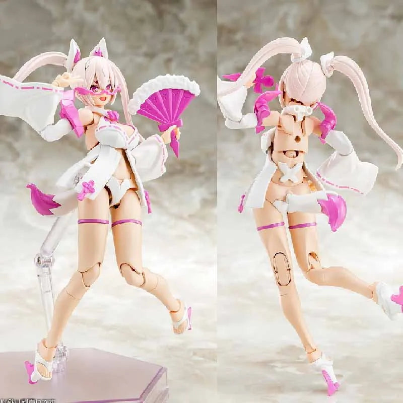 KOTOBUKIYA Original MEGAMI DEVICE ASRA TAMAMONOMAE UTAGE ASRA NINE-TAILS MATSURI Anime Action Figure Assembly Model Toys