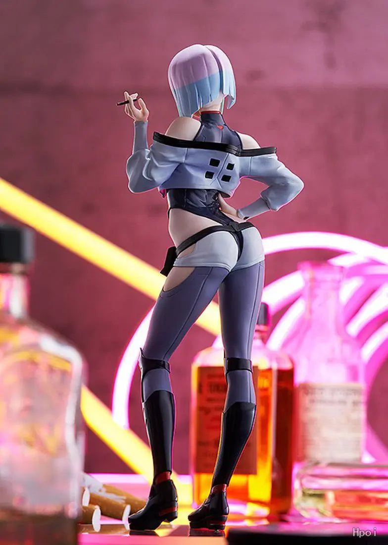 22CM Anime Game Cyberpunk: Edgerunners Lucy Figure Standing doll Anime Model Toys Gift Doll Collection Decoration PVC