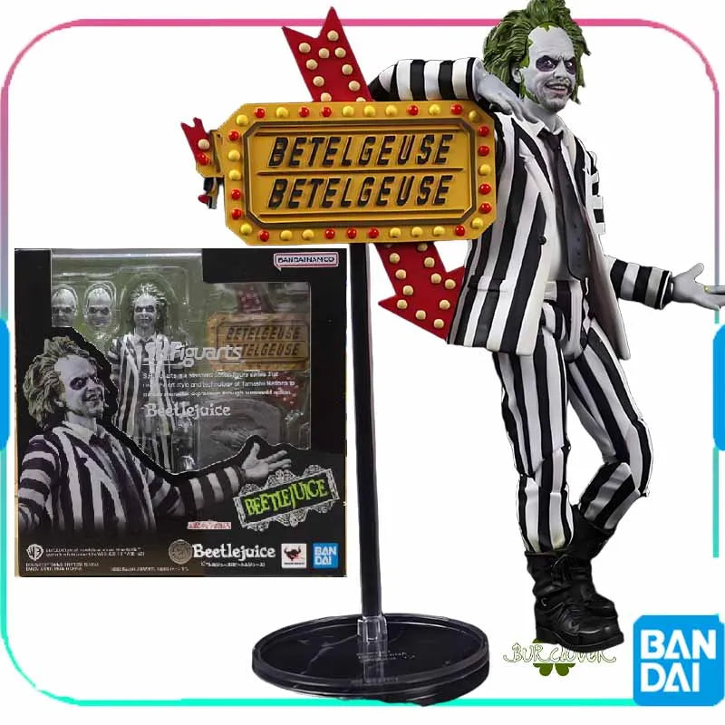 Bandai Original SHF Anime Figure Beetle Juice BEETLE JUICE Action Figure Toys For Boys /Girls /Kids /Christmas