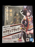 BANDAI Original S.H.Figuarts Umamusume Pretty Derby Kitasan Black Action Figure Assembly Model Toys Collectible Model Ornaments